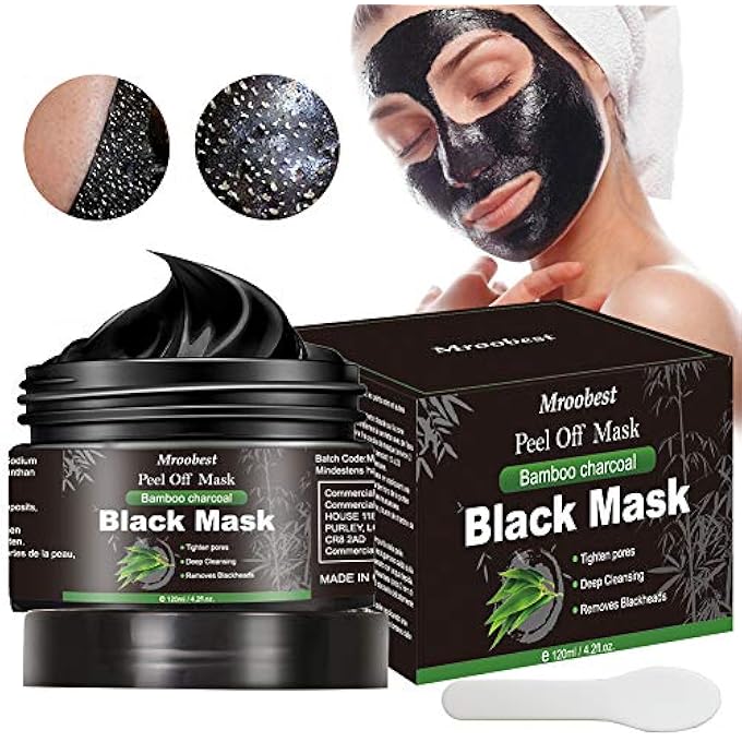 Mroobest BLACKHEAD REMOVER MASK, PEEL OFF MASK, CHARCOAL OF MASK, DEEP CLEANSING FACIAL MASK WITH ACTIVATED CARBON, PURIFYING, DEEP SKIN CLEAN PURIFYING ACNE - Image 1